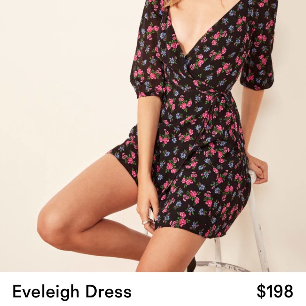 NWT Reformation Eveleigh Wrap Minidress